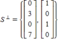 <strong>Which of the following is a description of the orthogonal complement of   </strong> A)    B)    C)    D)   E)   <div style=padding-top: 35px> 