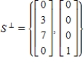 <strong>Which of the following is a description of the orthogonal complement of   </strong> A)    B)    C)    D)   E)   <div style=padding-top: 35px> 