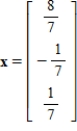 <strong>Find the least squares solution of the system   , where   .</strong> A)   B)   C)   D)   E)    <div style=padding-top: 35px> 