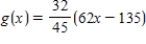 <strong>Find the linear least squares approximating function g for the function   ,   .</strong> A)    B)    C)    D)   E)   <div style=padding-top: 35px> 