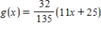 <strong>Find the linear least squares approximating function g for the function   ,   .</strong> A)    B)    C)    D)   E)   <div style=padding-top: 35px> 