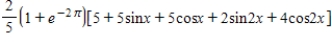 <strong>Find the Fourier approximation of second order for the function   on the interval   .</strong> A)   B)   C)    D)    E)    <div style=padding-top: 35px> 