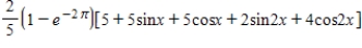 <strong>Find the Fourier approximation of second order for the function   on the interval   .</strong> A)   B)   C)    D)    E)    <div style=padding-top: 35px> 