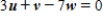 <strong>Provided and , find w such that .</strong> A) B) C) D) E)