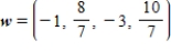 <strong>Provided and , find w such that .</strong> A) B) C) D) E)