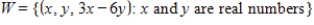 Verify is a subspace of .