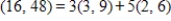 <strong>The set is linearly dependent. Express the first vector as a linear combination of the other two vectors.</strong> A) B) C) D) E)