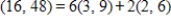 <strong>The set is linearly dependent. Express the first vector as a linear combination of the other two vectors.</strong> A) B) C) D) E)