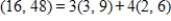 <strong>The set is linearly dependent. Express the first vector as a linear combination of the other two vectors.</strong> A) B) C) D) E)