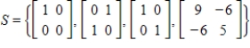 <strong>Explain why is not a basis for .</strong> A) S is linearly dependent and does not span B) S is linearly dependent and spans C) S is linearly independent and spans D) S is linearly independent and does not span E) none of these choices