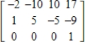 <strong>Find the rank of the matrix </strong> A) 2 B) 0 C) 4 D) 3 E) 1