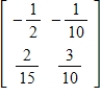 <strong>Find the transition matrix from to .</strong> A) B) C) D) E)