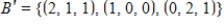 Find the transition matrix from   to   .