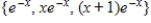 Find the Wronskian for the set of functions   .