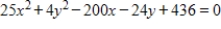 Identify the graph of the equation   .