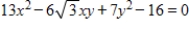 Perform a rotation of axes to eliminate the xy-term, and sketch the graph of the conic defined by the function below.