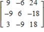 <strong>Find the determinant of by the method of expansion by cofactors.</strong> A) -945 B) -702 C) 594 D) 378 E) 1,350