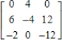 <strong>Find the determinant of by the method of expansion by cofactors.</strong> A) 192 B) 384 C) -48 D) -384 E) 176