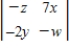 <strong>Evaluate the determinant of the matrix below to determine which of the following makes the equation true. </strong> A) B) C) D) E)