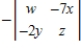 <strong>Evaluate the determinant of the matrix below to determine which of the following makes the equation true. </strong> A) B) C) D) E)