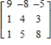 <strong>Use the matrix capabilities of a graphing utility to find the determinant of the matrix .</strong> A) -162 B) 0 C) -216 D) -188 E) 188