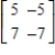 <strong>The eigenvalues of the matrix are and . Find an eigenvector corresponding to each of the given eigenvalues.</strong> A) , ; , B) , ; , C) , ; , D) , ; , E) , ; ,