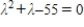 <strong>Find the characteristic equation of the matrix .</strong> A) B) C) D) E)