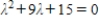 <strong>Find the characteristic equation of the matrix .</strong> A) B) C) D) E)