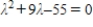 <strong>Find the characteristic equation of the matrix .</strong> A) B) C) D) E)