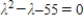 <strong>Find the characteristic equation of the matrix .</strong> A) B) C) D) E)