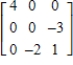 <strong>Find the eigenvalues of the matrix . If an eigenvalue has multiplicity greater than one, list the eigenvalue according to its multiplicity. For example, list an eigenvalue with multiplicity two twice.</strong> A) , , and B) , , and C) , , and D) , , and E) , , and