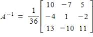 <strong>Given that matrix . Find the inverse matrix.</strong> A) B) C) D) E)