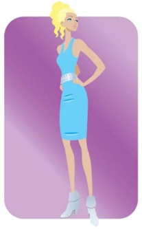 <strong>Complete la oración según la imagen.Paloma es una _____ que vemos en muchas revistas. </strong> A) modelo B) enfermera C) maestra D) mujer de negocios