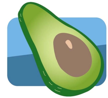 Complete la oración según la imagen.Nosotros preparamos guacamole con muchos ____ y también los ponemos en las ensaladas.