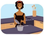 <strong>A Marisa le gusta _____ para sus compañeros de casa. </strong> A) cocinar B) B, conseguir C) conocer D) cortar