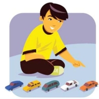 <strong> ¿Cuántos carros (cars) hay en el dibujo (drawing)?</strong> A) quince B) seis C) cinco D) siete
