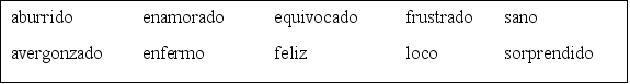 ¿Cómo están? Lee las siguientes oraciones. Luego escribe cómo está cada persona con la forma correcta de un adjetivo de emoción o estado físico. Sigue el modelo. Modelo: Carlos cree que 2 + 2 = 5. Está equivocado. -Miriam y José van a viajar a las ciudades más importantes del mundo. Están _______________________________________________.