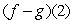 If f(x) = 4<sup>x</sup> and g(x) = 2<sup>x</sup>, evaluate .  