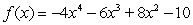 Choose the description that describes the end behavior of the graph of .
