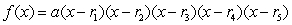 Find a polynomial function with horizontal intercepts 2, 4, 5, 6, and 9 and vertical intercept 6480. Write your answer in factored form, with .