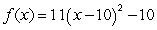 <strong>For the function , state whether the vertex represents a minimum or a maximum of the function.</strong> A) minimum B) maximum