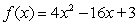 Convert the function into vertex form, by completing the square.