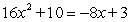 Find any solutions to the equation . Give exact answers. Write your answer as r<sub>1</sub>, r<sub>2</sub>, with r<sub>1</sub><r<sub>2</sub>. For complex answers enter .