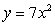 <strong>In which function does the output, y, increase by a factor of 16 when the input, x, is quadrupled?</strong> A) B) C) D)