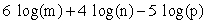 <strong>Expand the following expression using rules of logarithms: </strong> A) B) C) D)