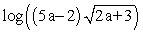 Expand the following expression using rules of logarithms: