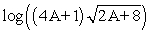 Expand the following expression using rules of logarithms:  