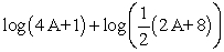 <strong>Expand the following expression using rules of logarithms: </strong> A) B) C) D)