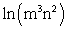Expand the following expression using rules of logarithms: