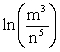 Expand the following expression using rules of logarithms: